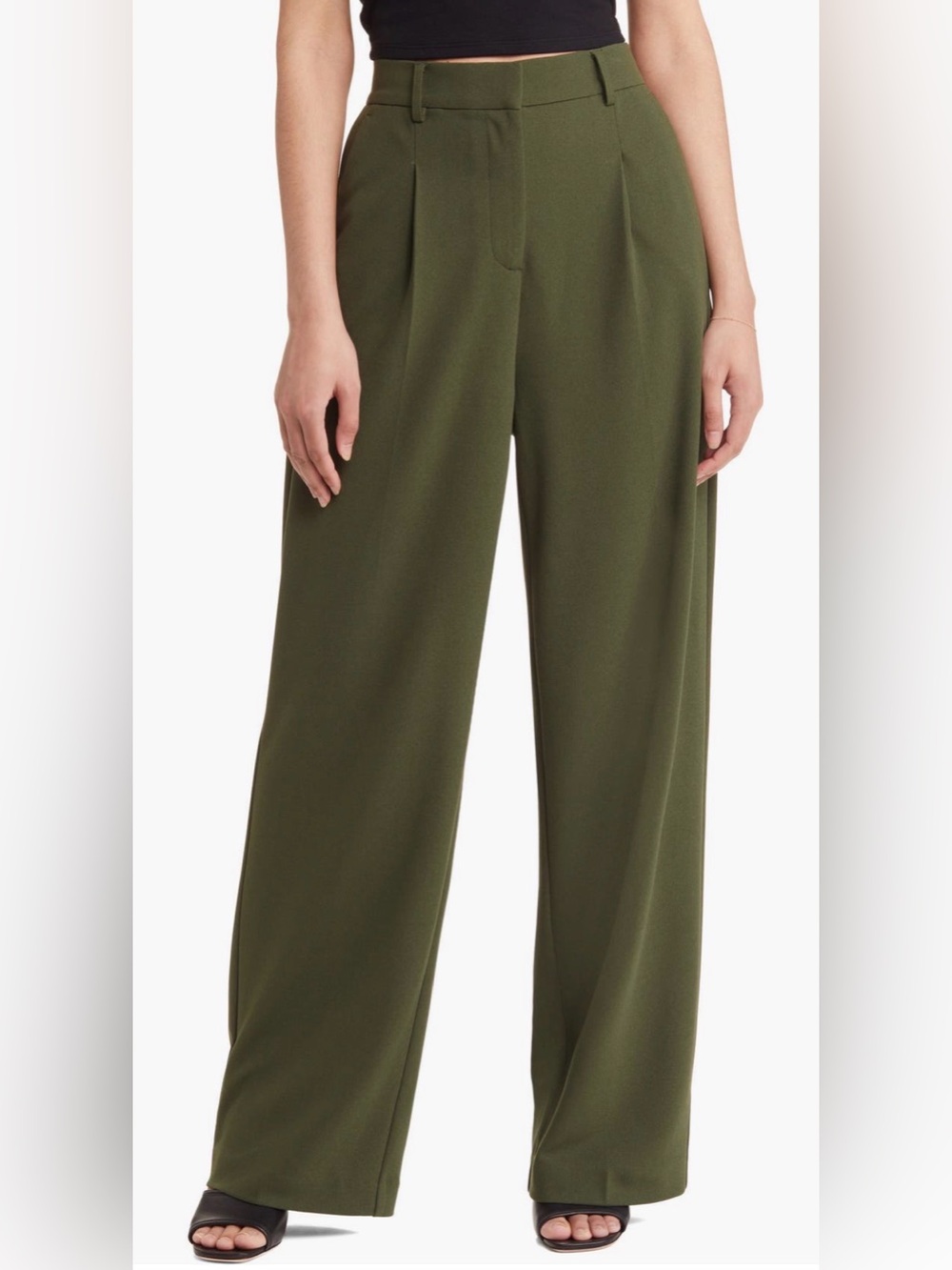Vera Moda Troian Pleated Wide Leg Trousers